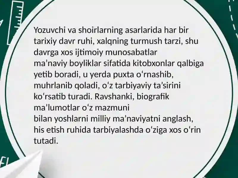Biografik ma’lumotlar 2