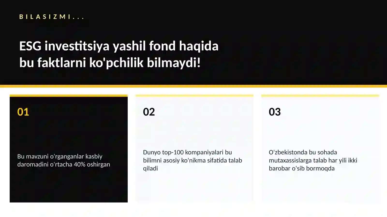 ESG investitsiya yashil fond 2