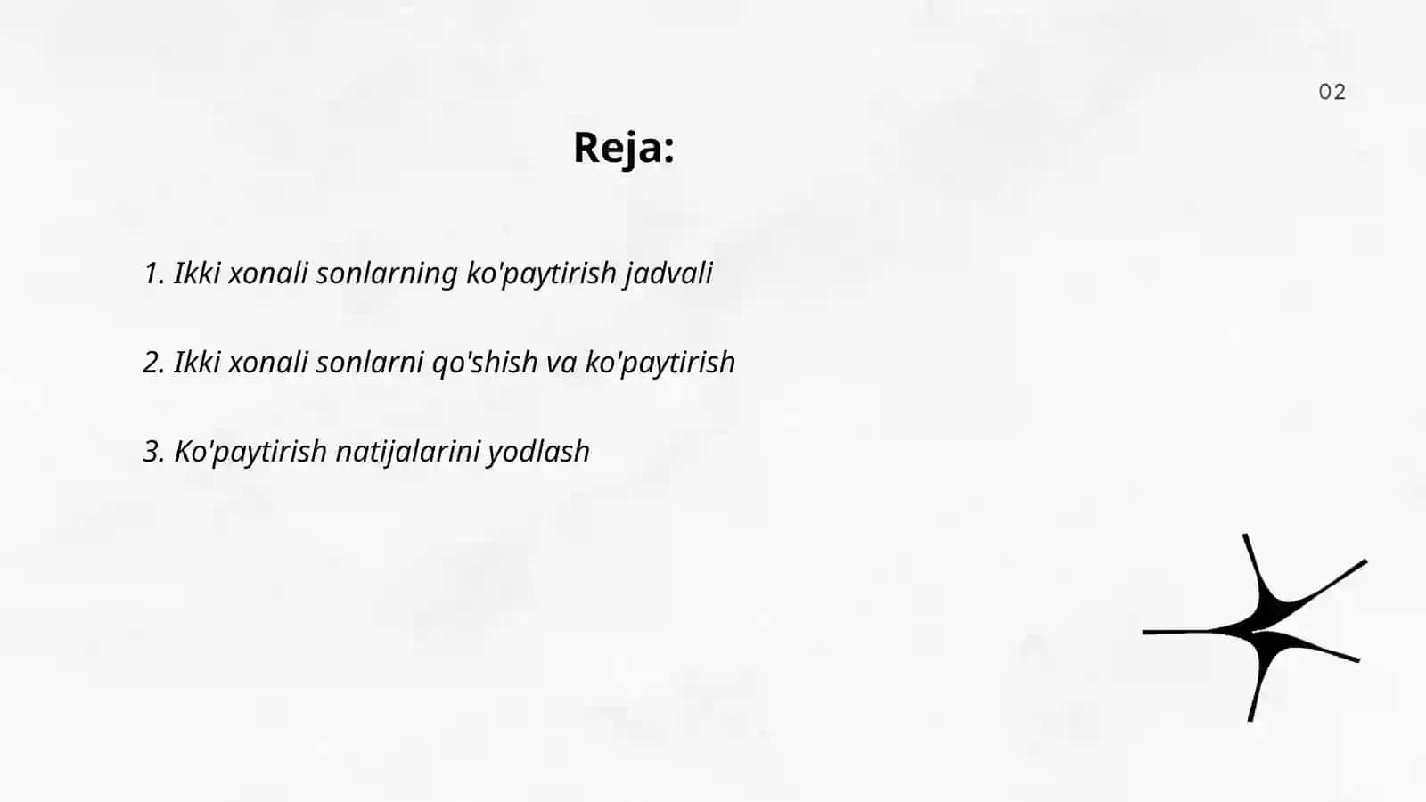 Ikki xonali sonlarni ko'paytirish 2