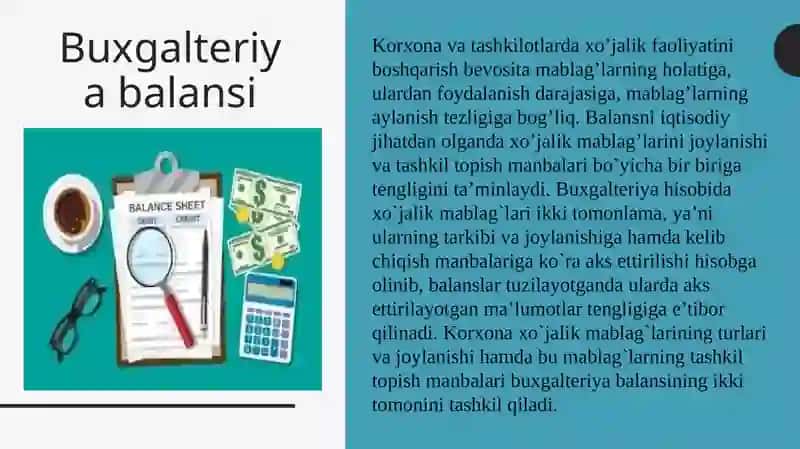 Buxgalteriya balansi 2