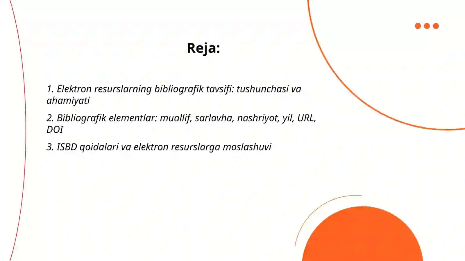 Elektron resurslarning bibliografik tavsifi 2