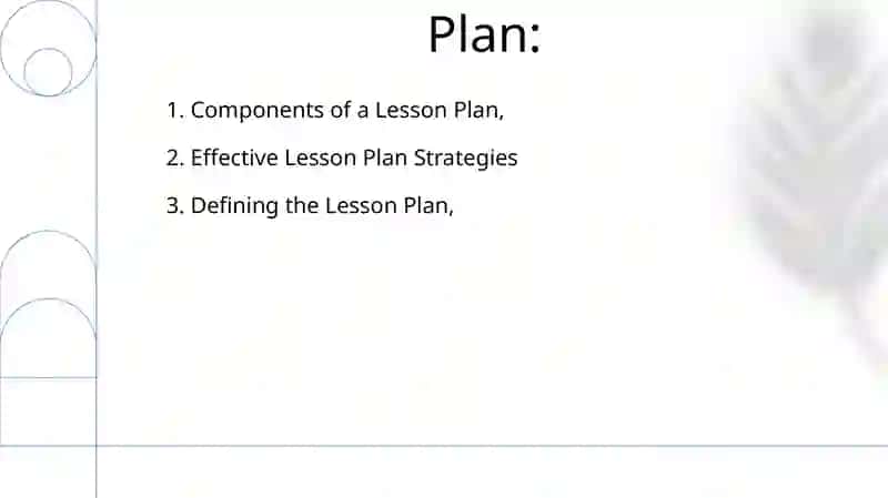 Lesson plan 2