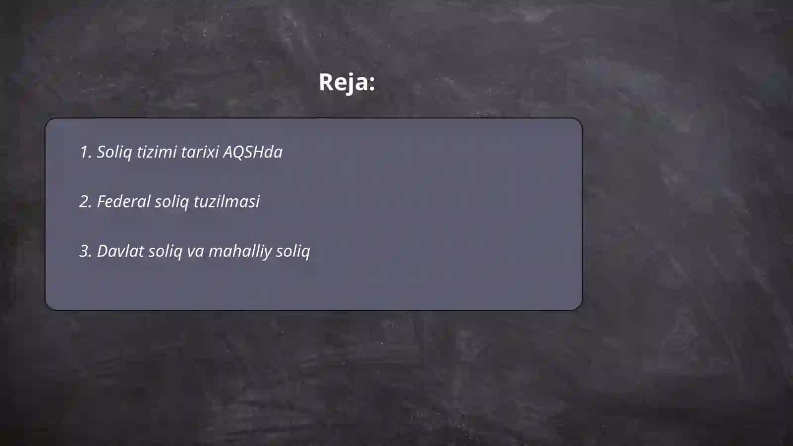Soliq tizimi tarixi AQSHda 2