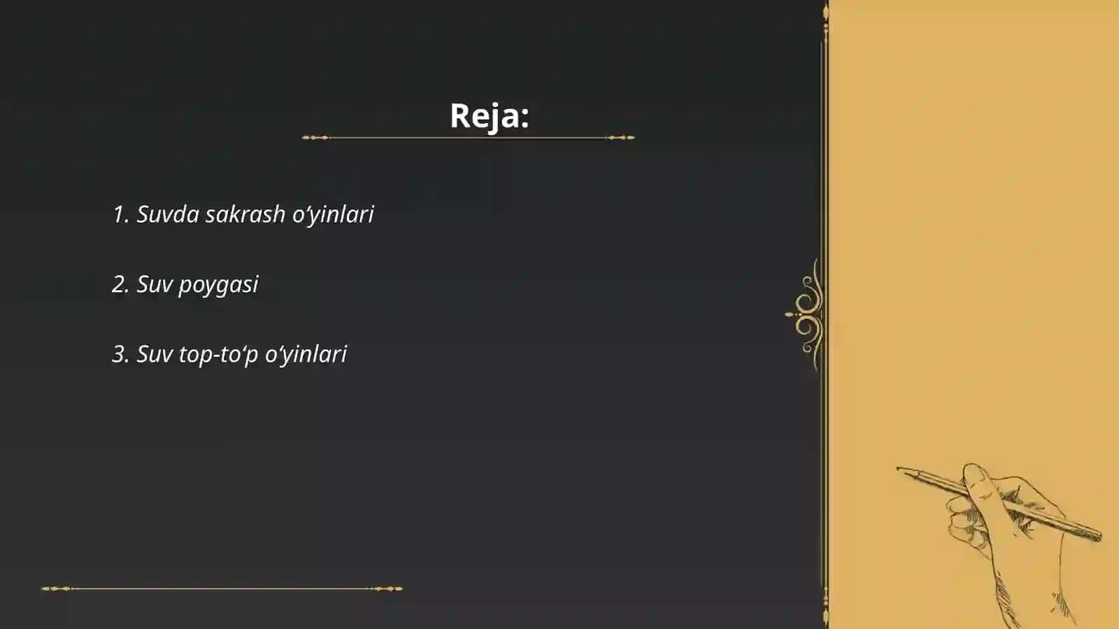 Suvda sakrash oʻyinlari 2