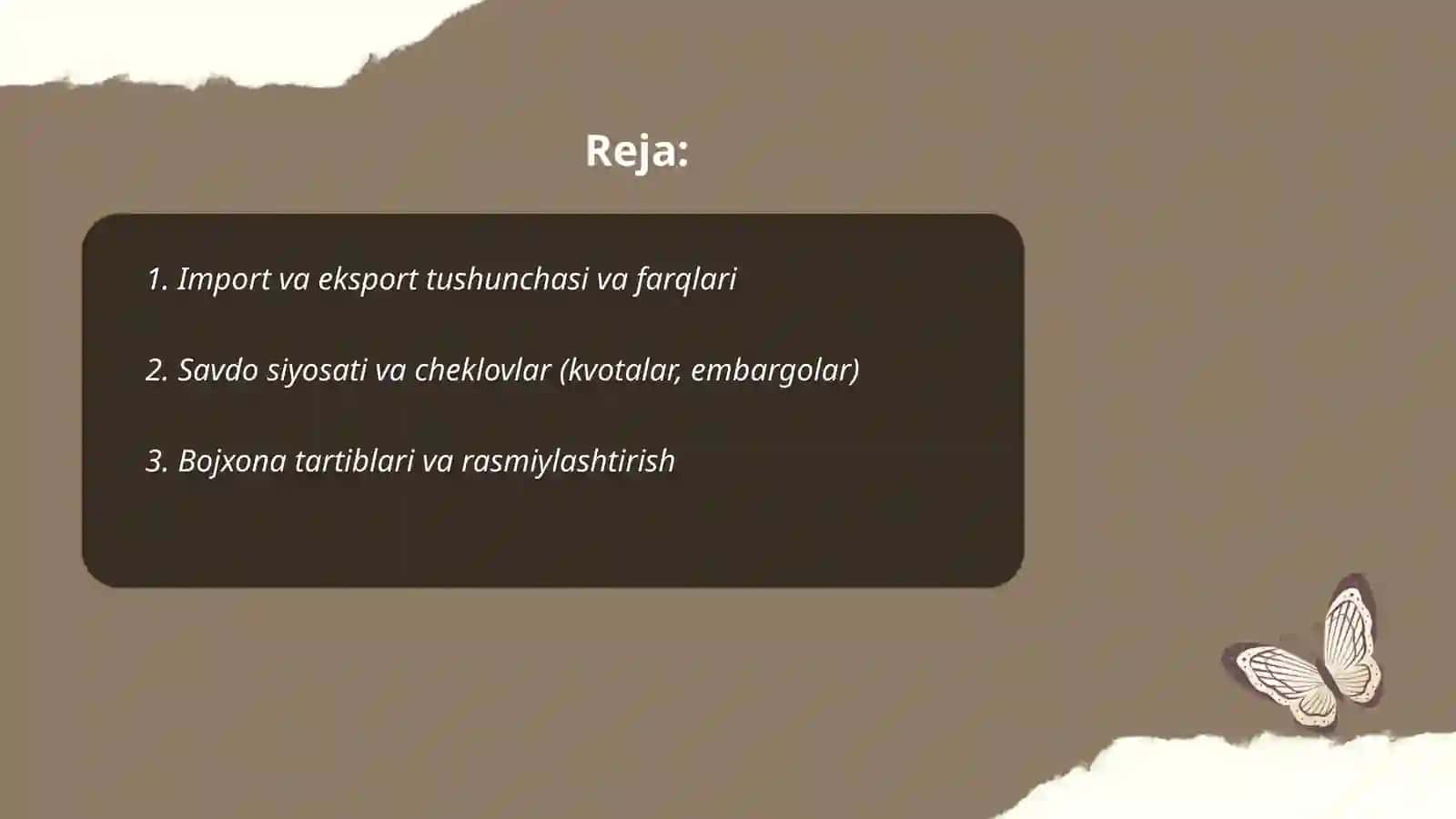 Import va eksport! 2