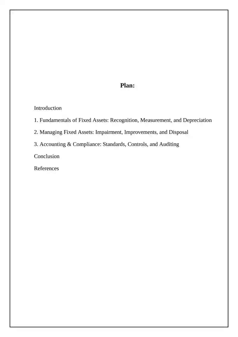 Evaluation of Fixed Assets and Accounting Tasks 2
