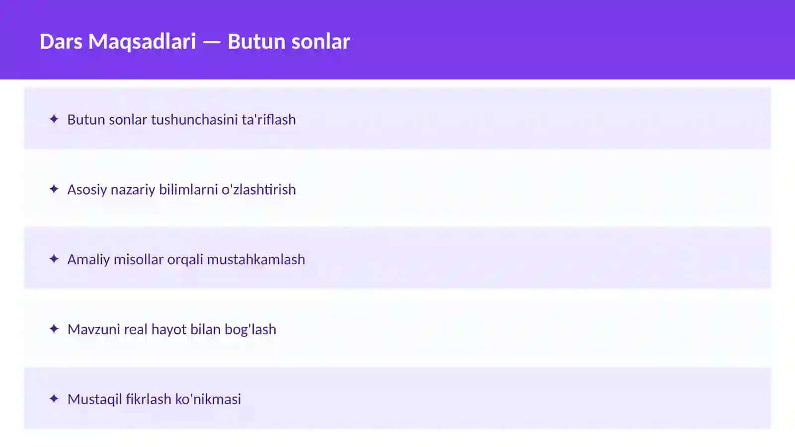 Matematika Sonlar nazariyasi 2