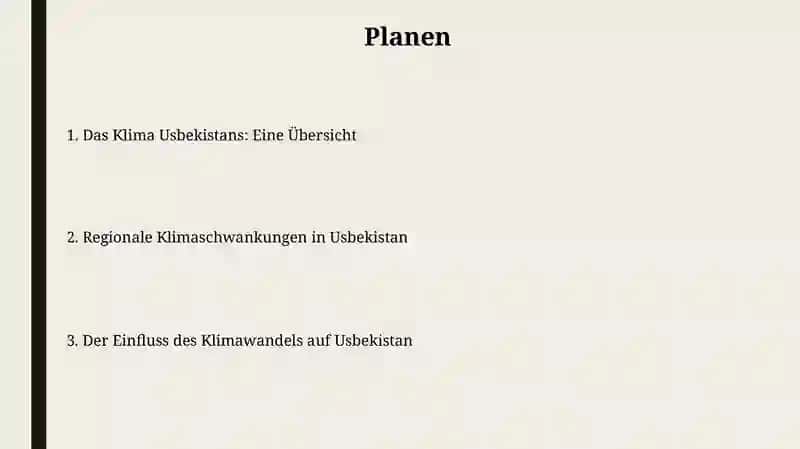 Das Klima Usbekistans: Eine Übersicht 2