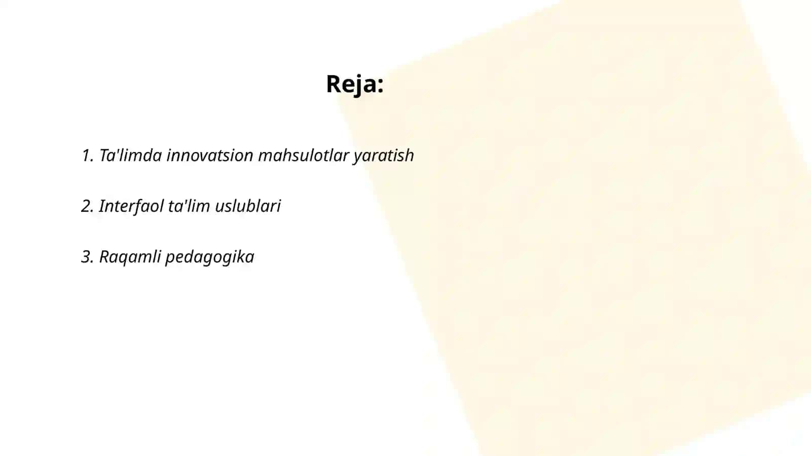 Ta'limda innovatsion mahsulotlar yaratish 2