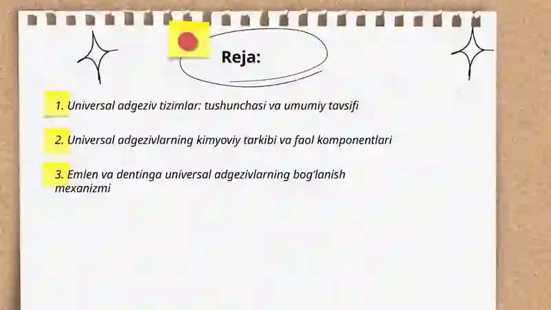 Universal adgeziv tizimlar 2
