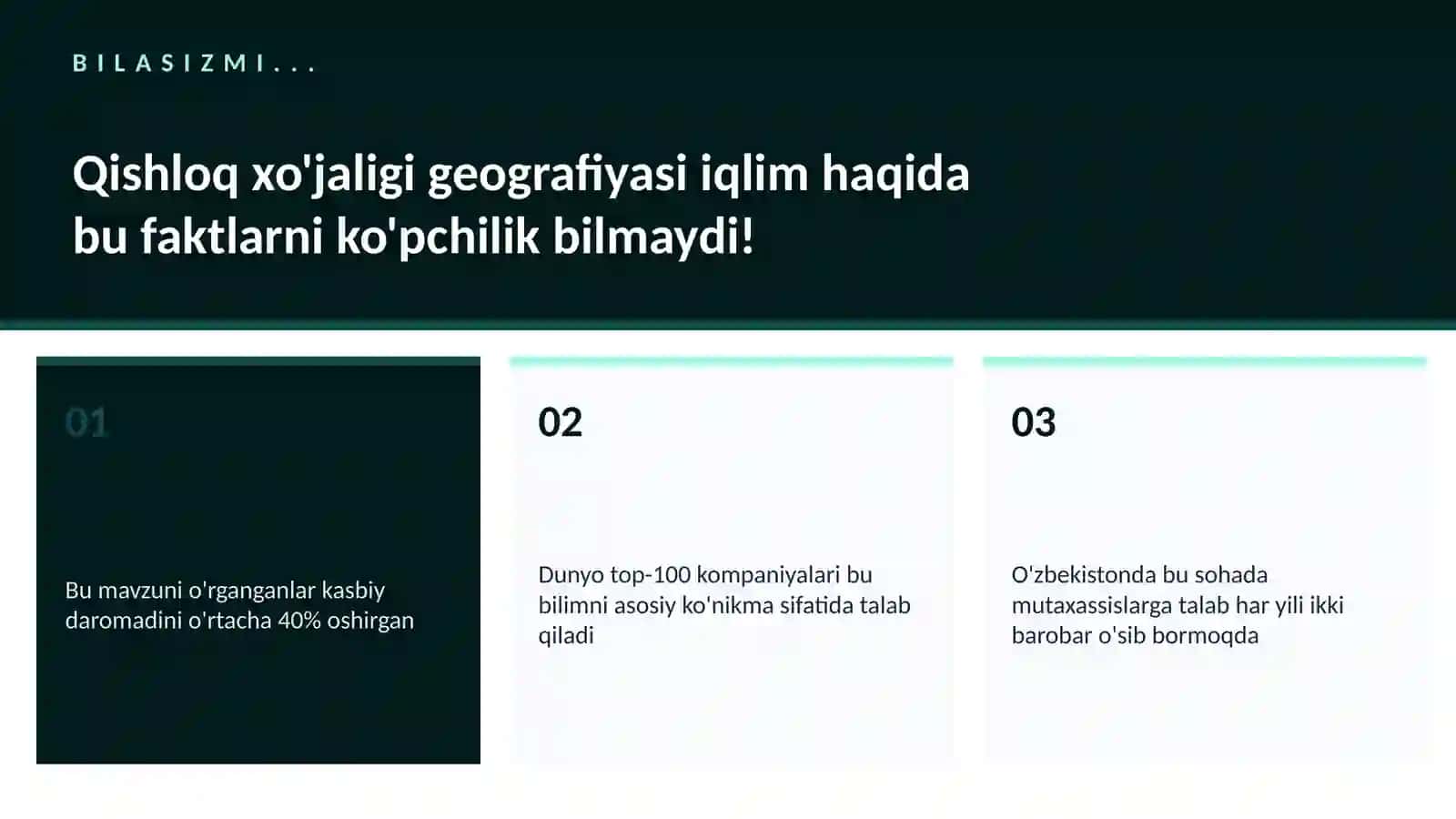 Qishloq xo'jaligi geografiyasi iqlim 2