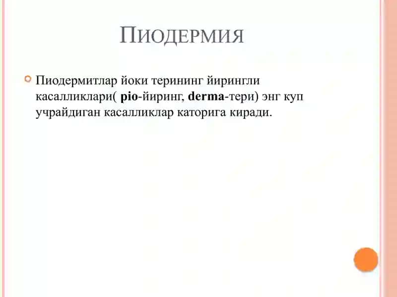 Пиодермия хусунбузар 2