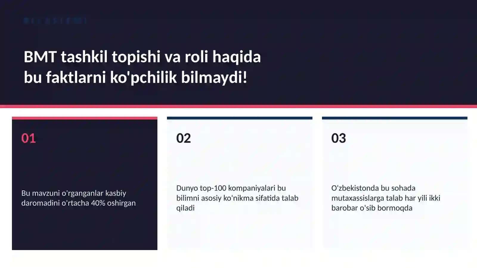 BMT tashkil topishi va roli 2