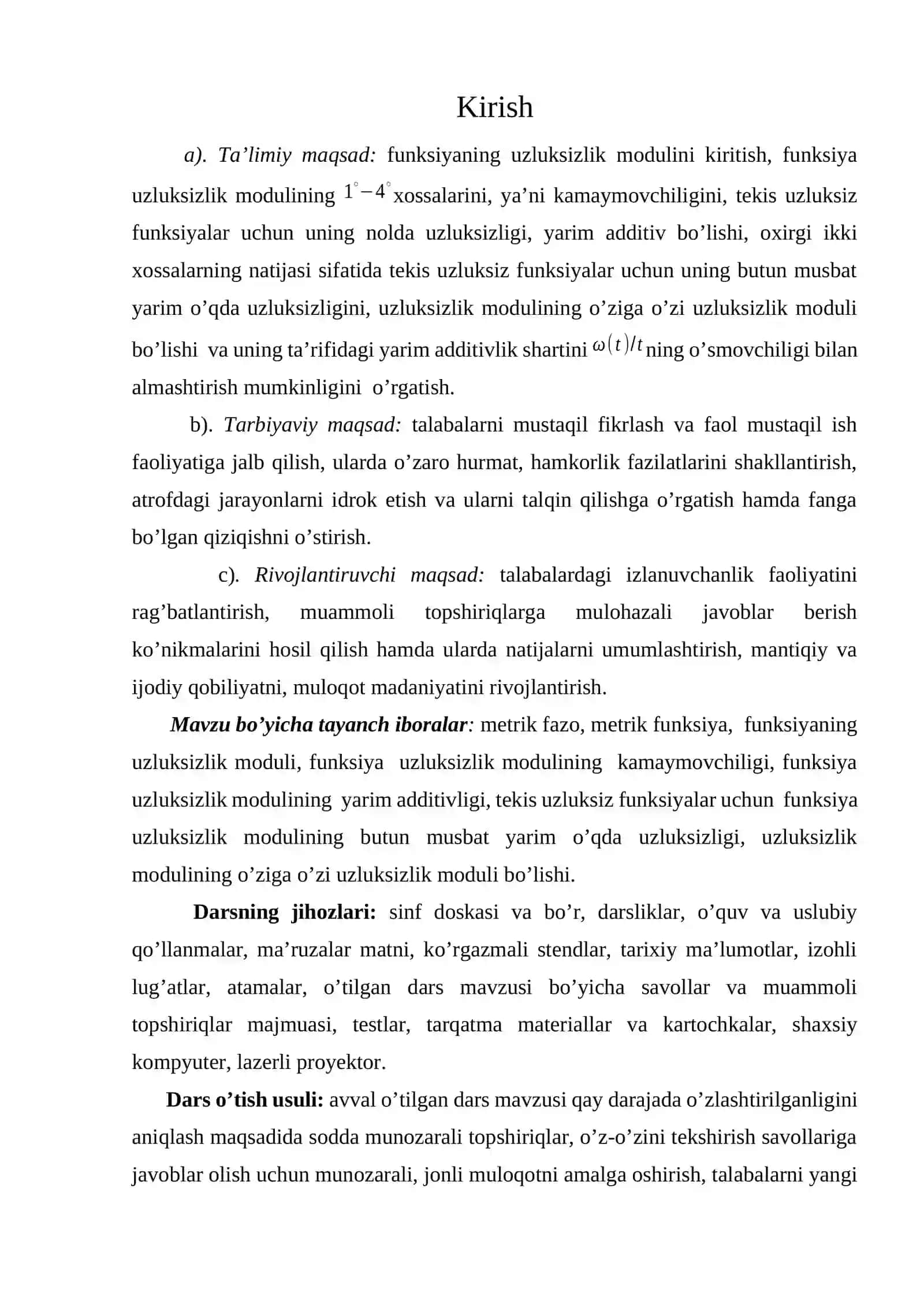 Elementar Funksiya uzluksizlik 2