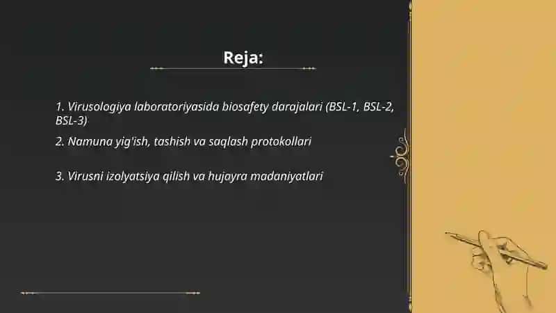 Virusologiya labaratoriyalari 2