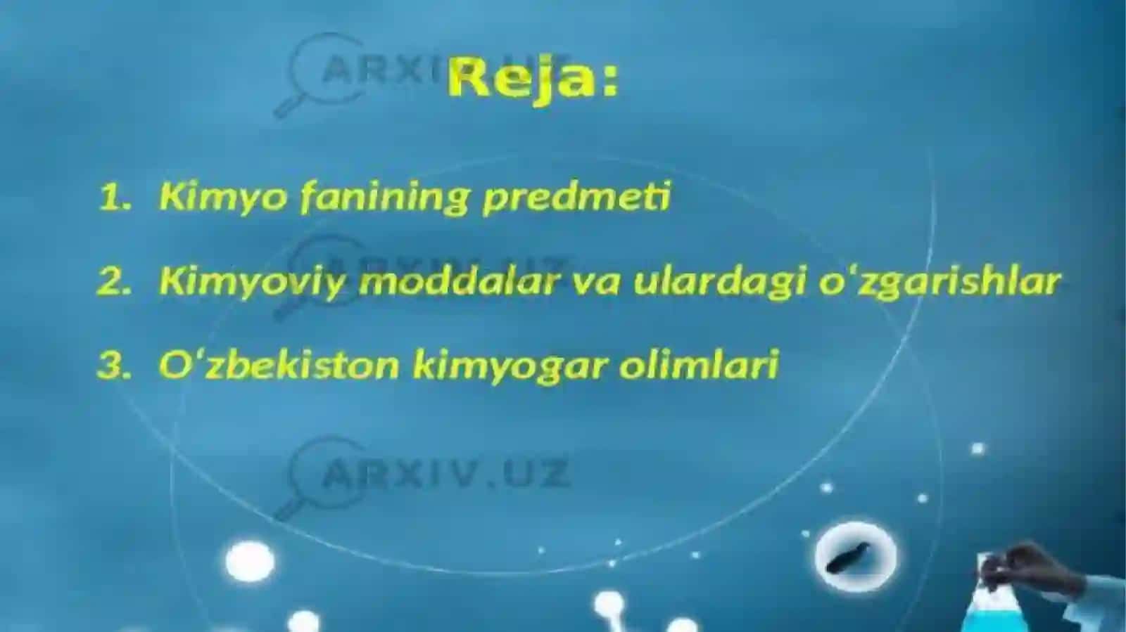 Kimyoning rivojlanishi tarixi 2
