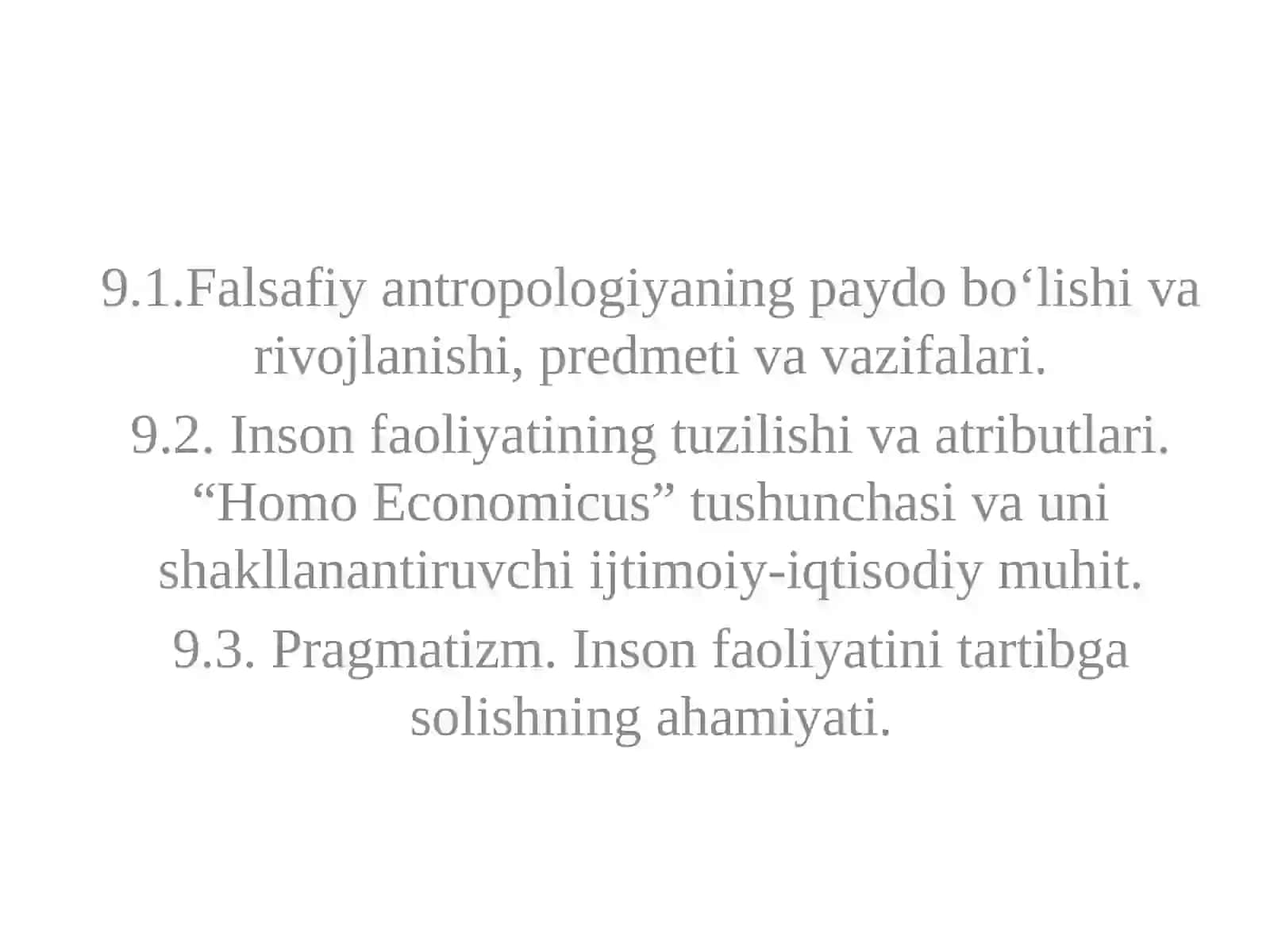 Inson falsafasi (Falsafiy antropologiya) 2