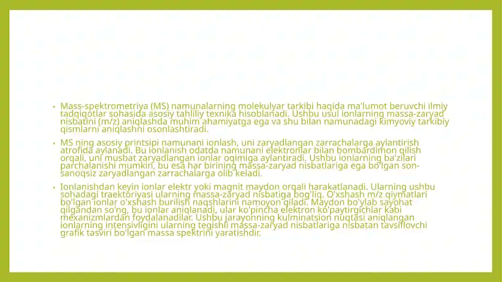 Geteroaramatik birikmalarning mass spektrlari 2