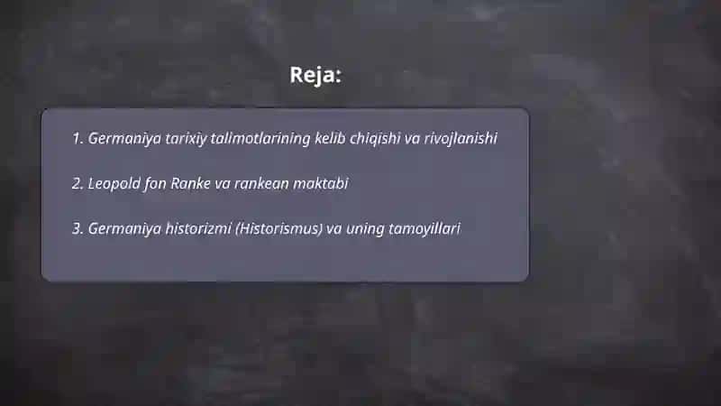 Germaniya tarixiy talimotlari 2