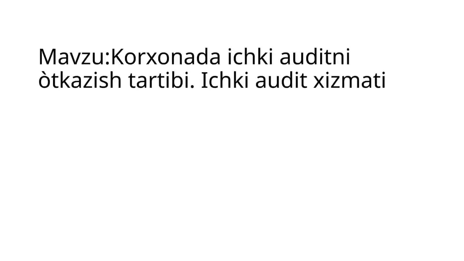 Ichki audit 2