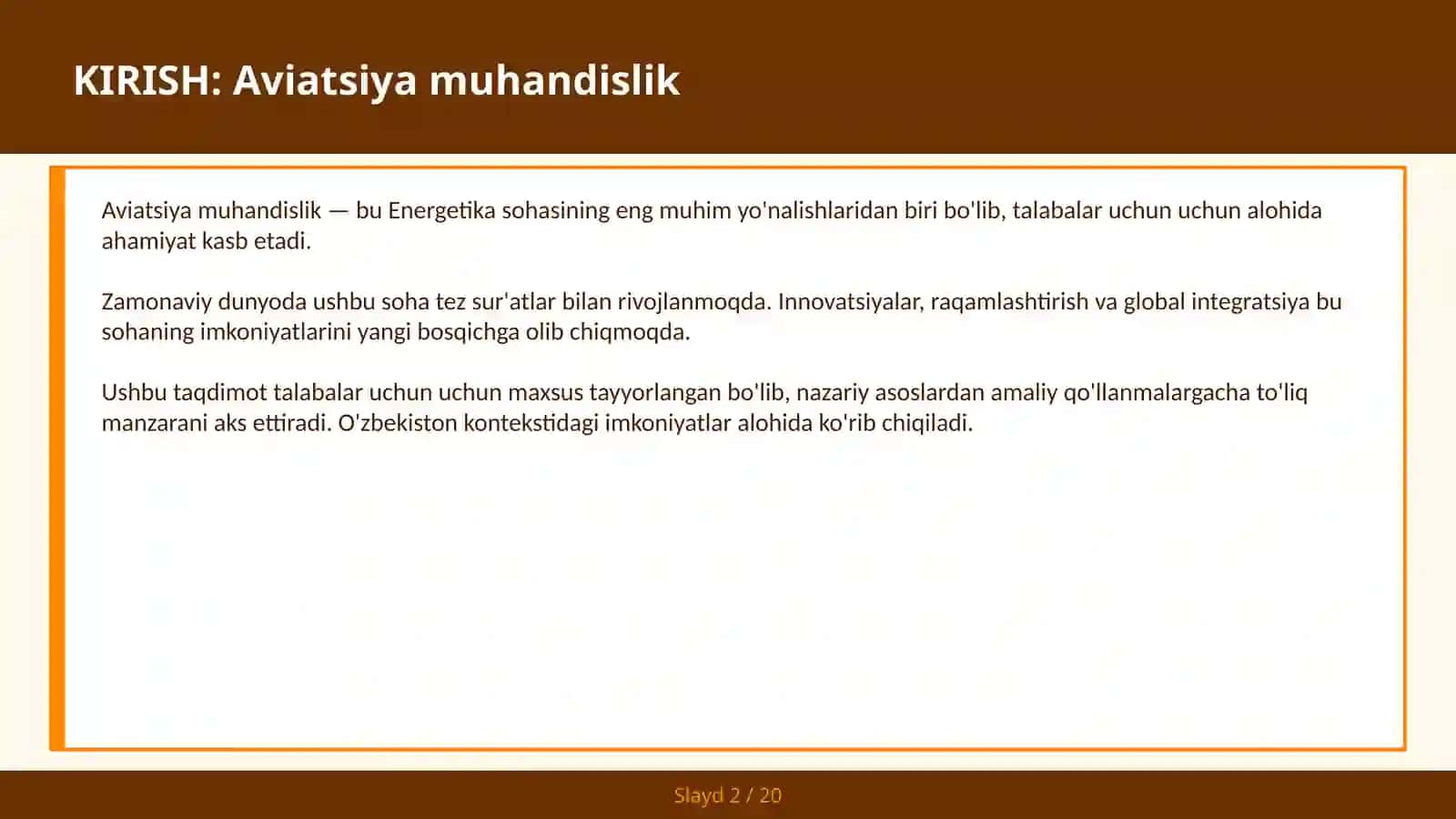 Aviatsiya muhandislik 2