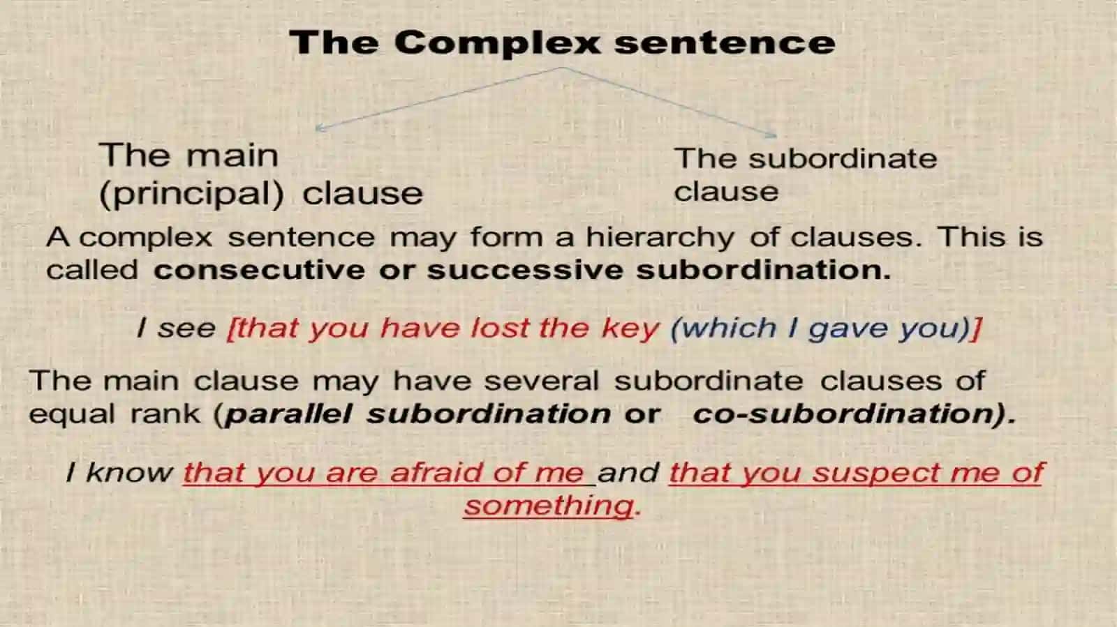 Lecture 8The complex sentence 2