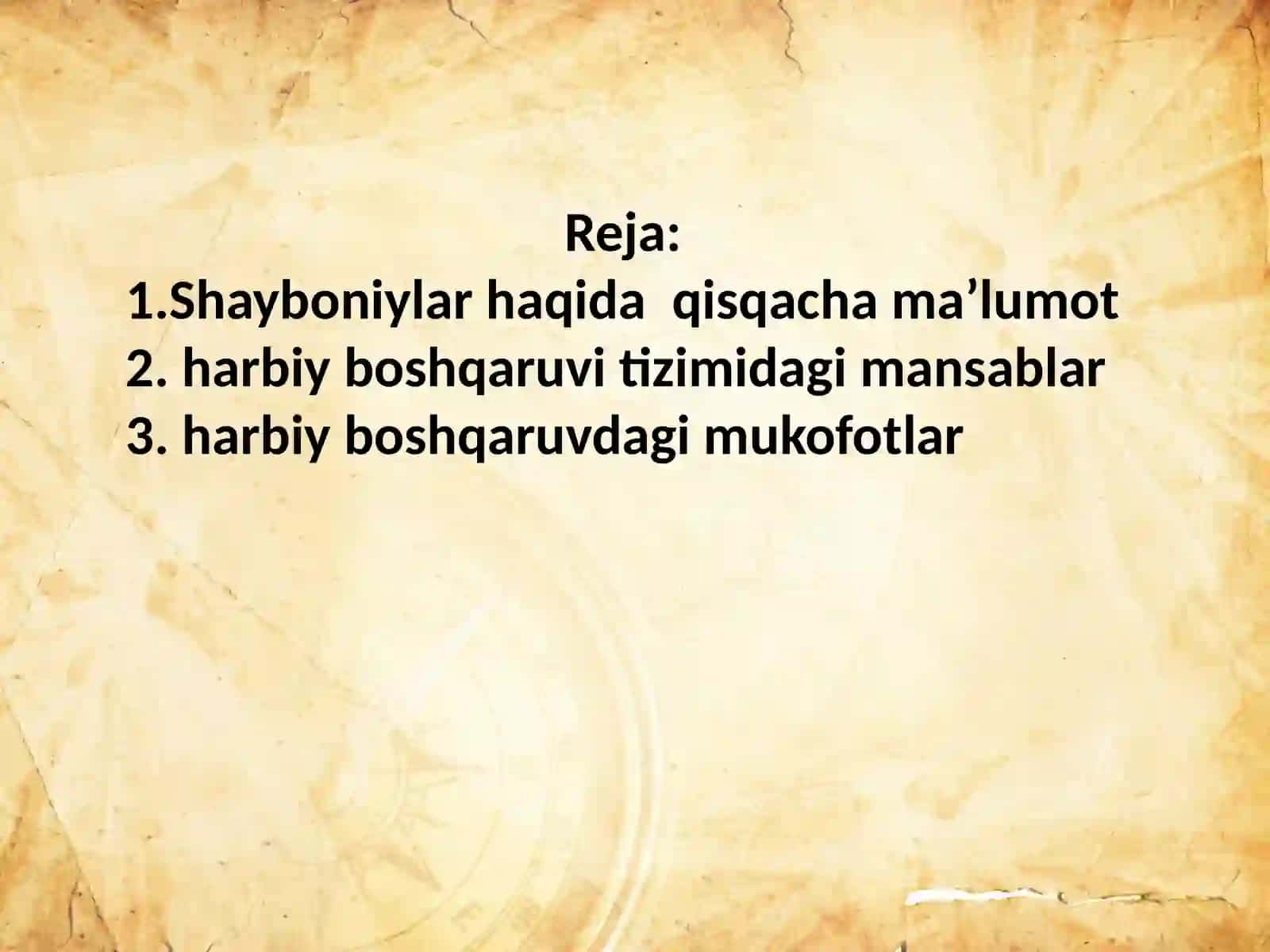 Shayboniylar davrida harbiy ish 2