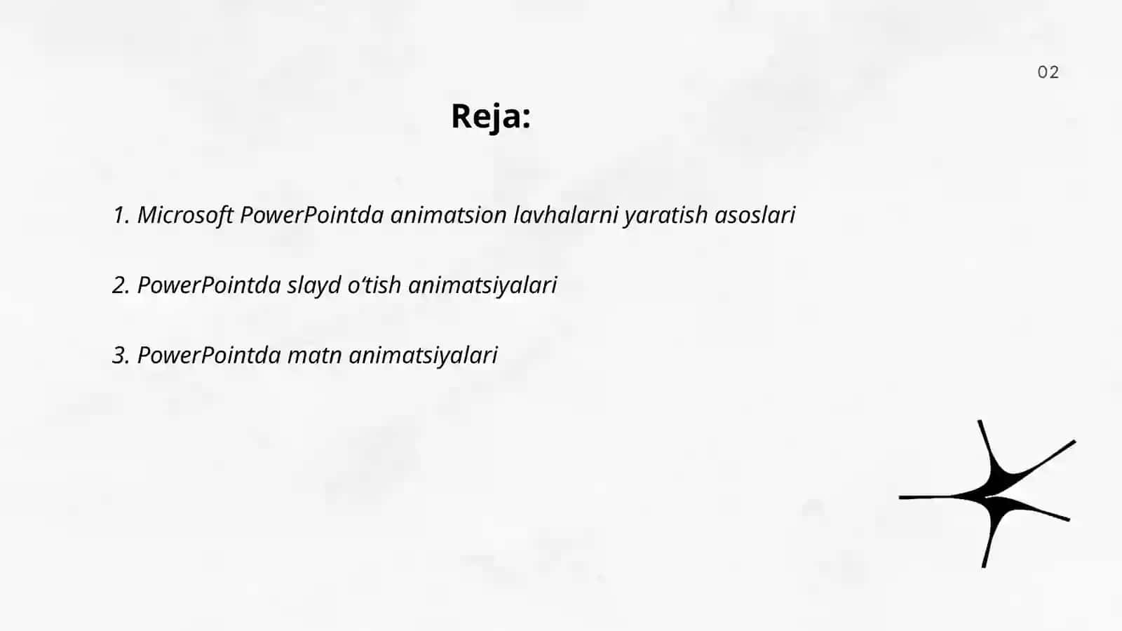 Microsoft PowerPointda animatsion lavhalar yaratish 2