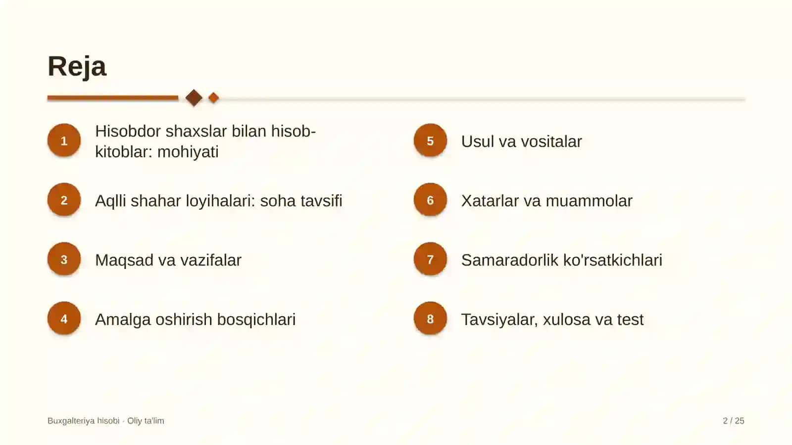 Aqlli shahar loyihalarida hisobdor shaxslar bilan hisob-kitoblar hisobi 2