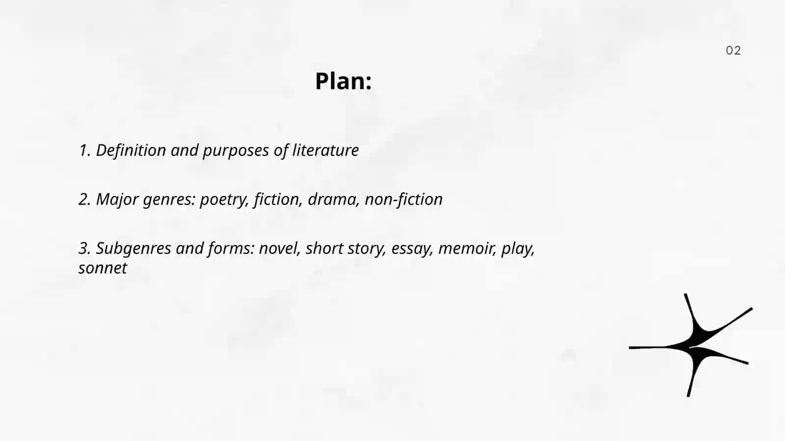 Introduction to literature 2
