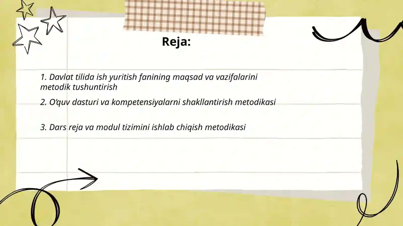 Davlat tilida ish yuritish fanining maqsadi va vazifalari 2