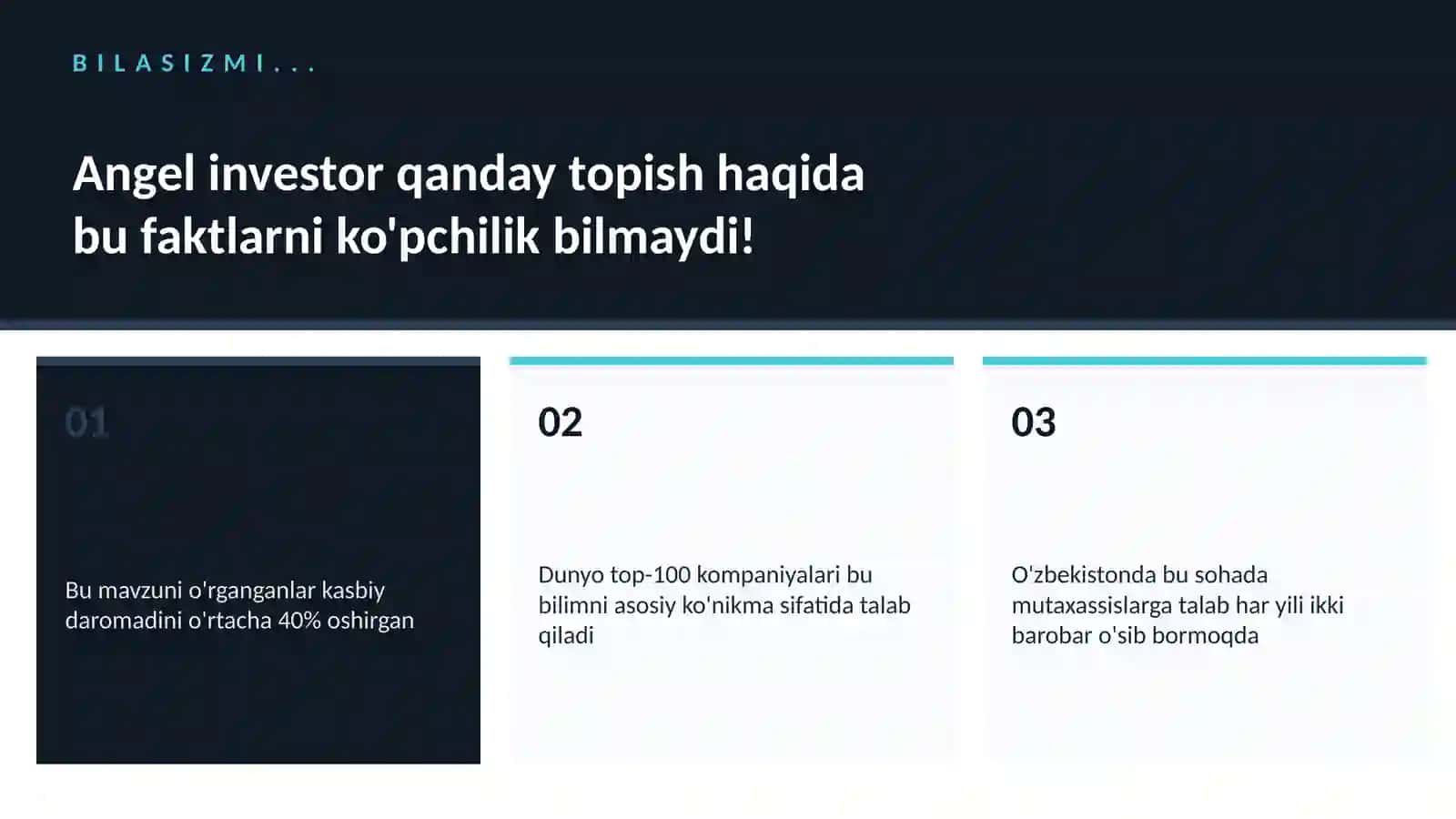 Angel investor qanday topish 2