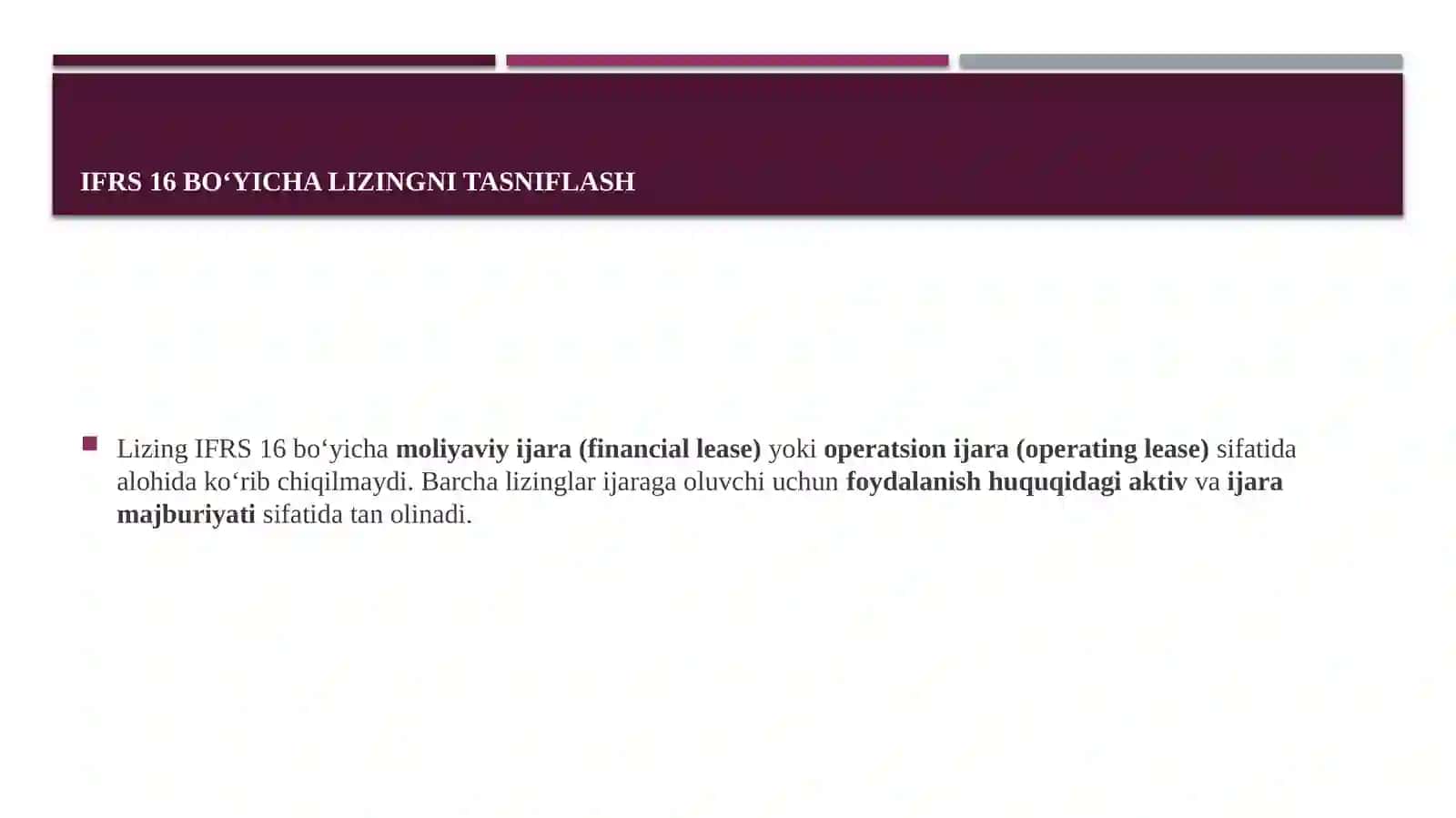 IFRS 16 Lizinglar standarti 2