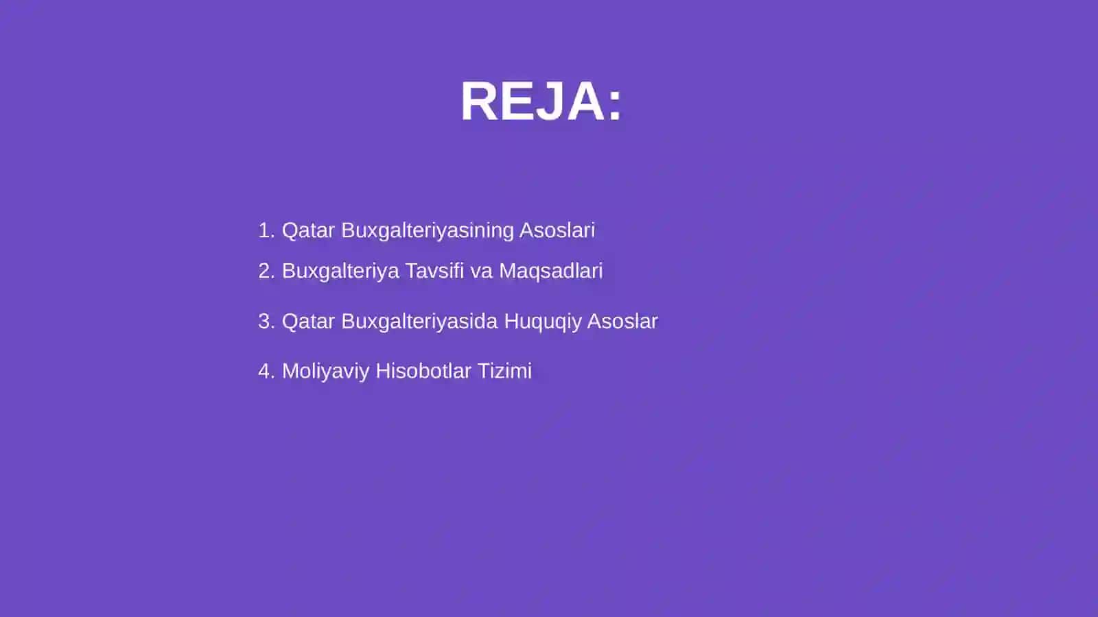Qatar buxgalteriyasi 2