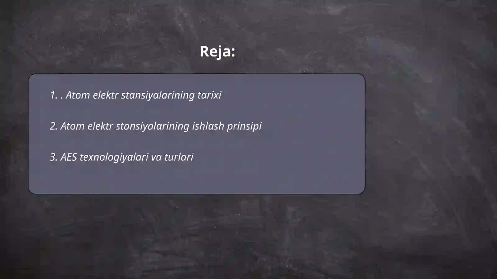 Atom elektr stansiyalarining tarixi 2