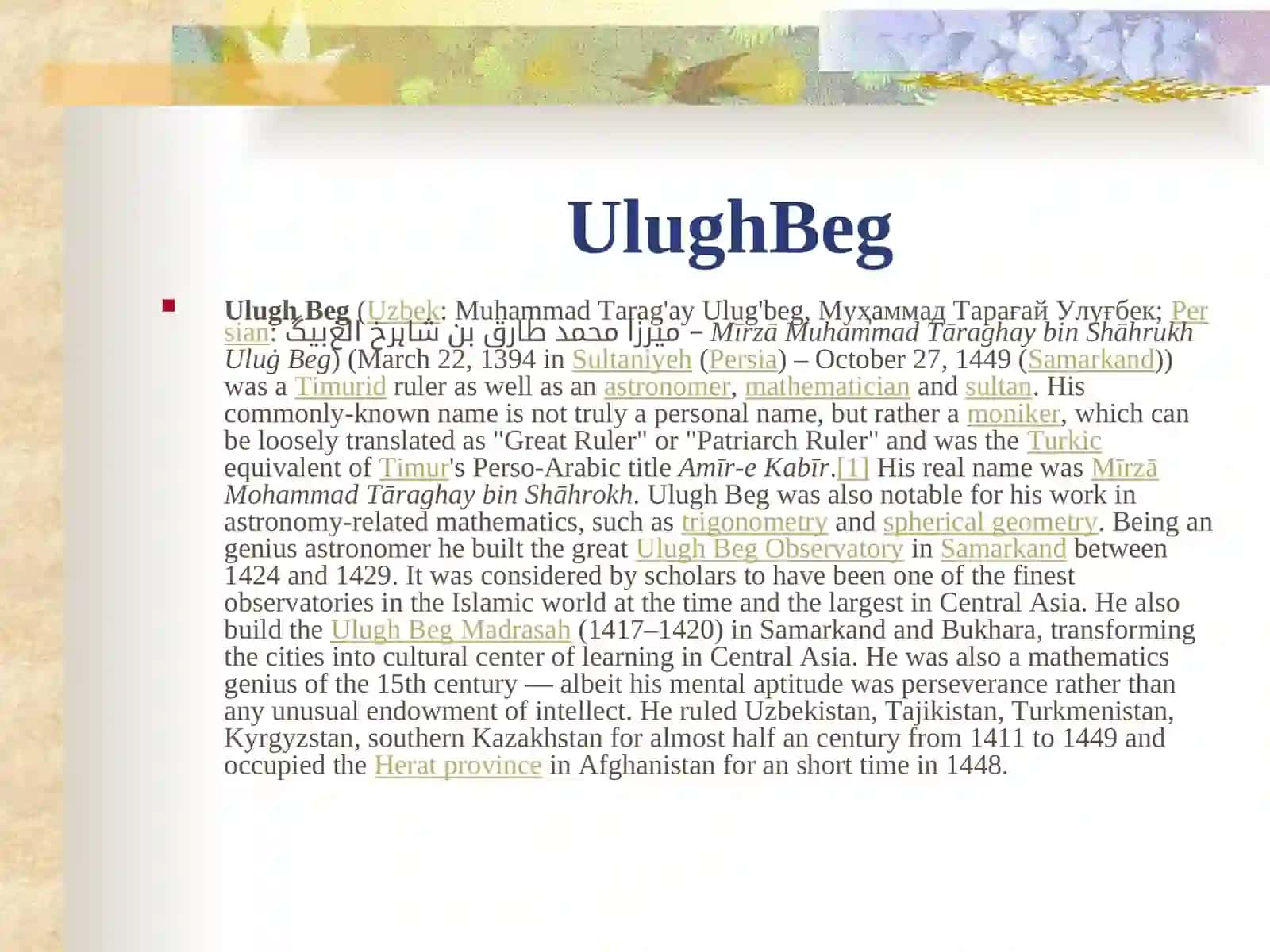 Ulug'bek 2