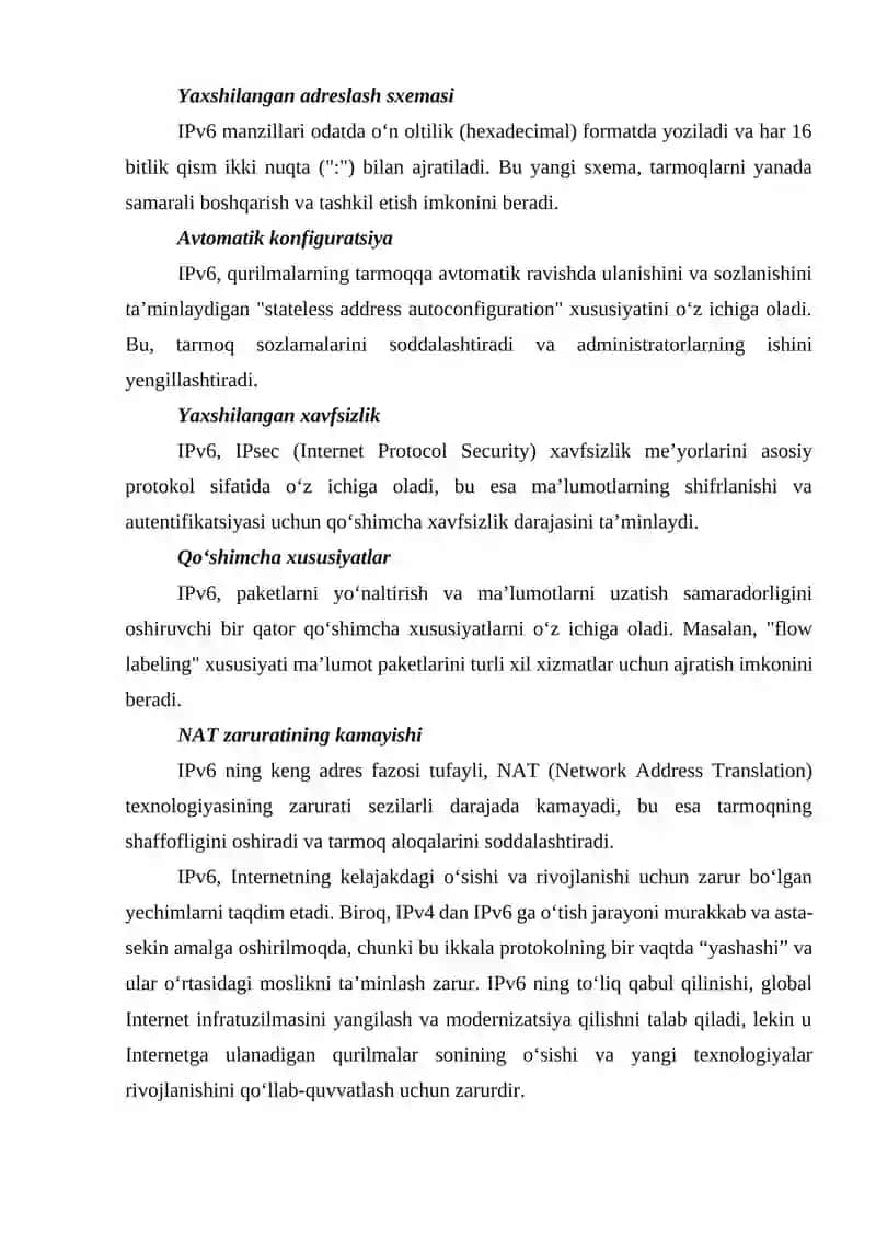 IPv6 protokoli 2