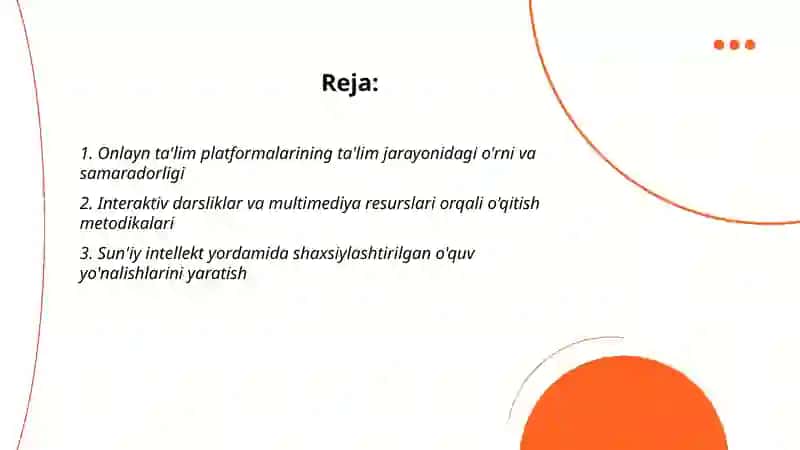 Ta'limda zamonaviy texnalogiyalar 2