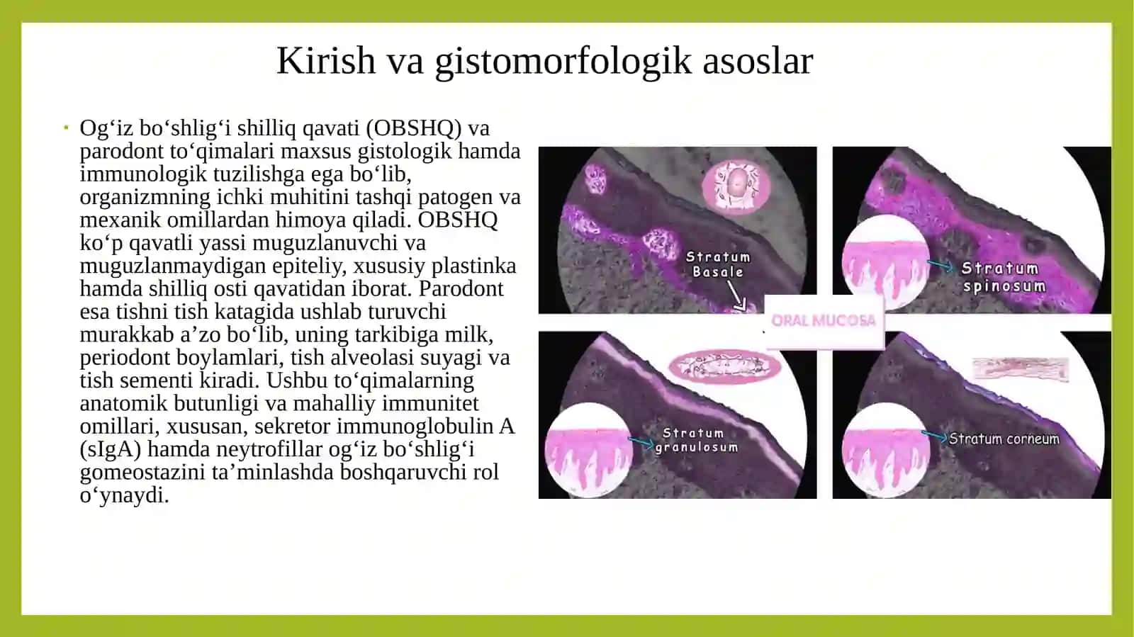 Ogʻizboʻshligʻi va paradont kasalliklari 2