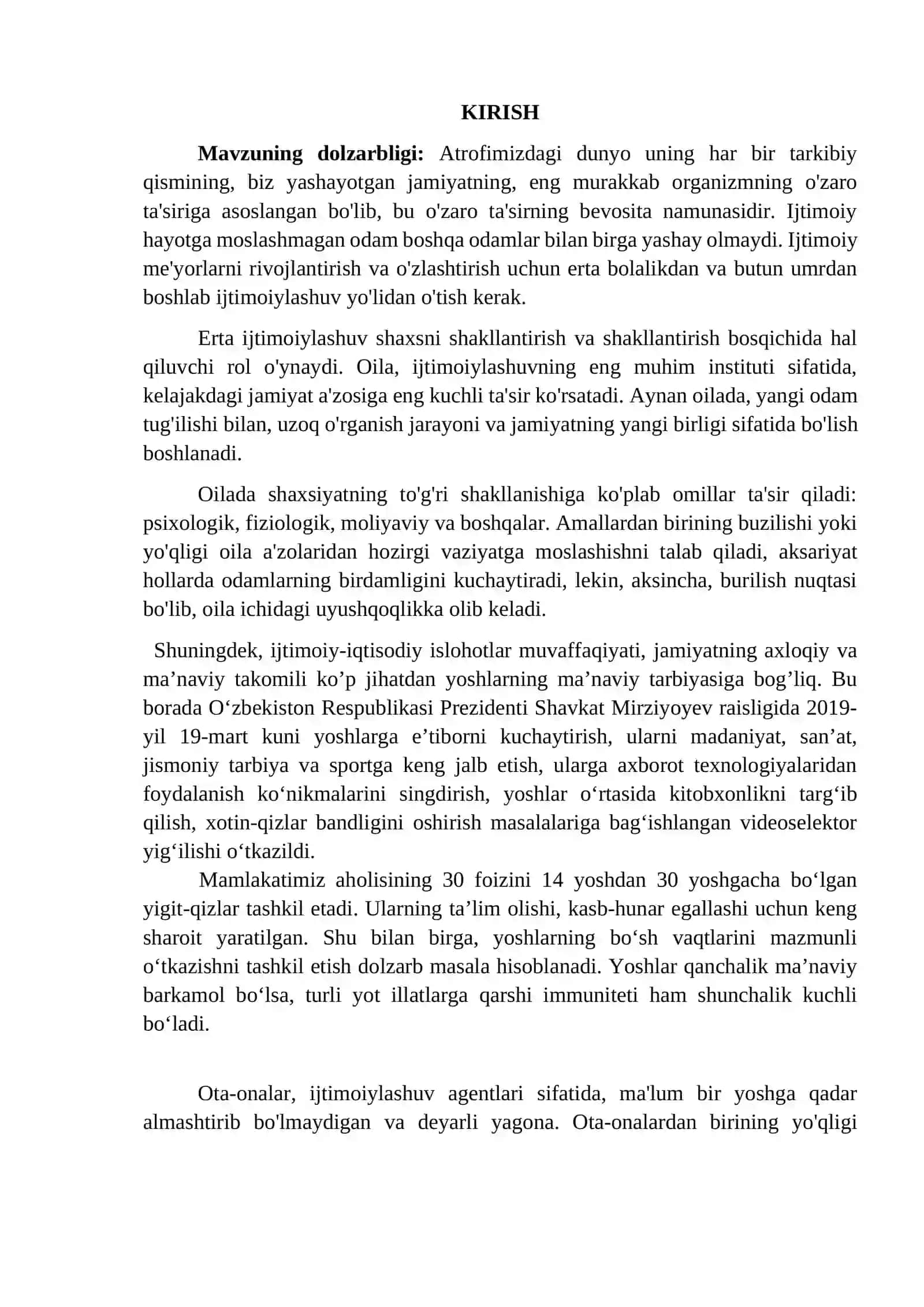 Mavzuning dolzarbligi: Atrofimizdagi dunyo 2