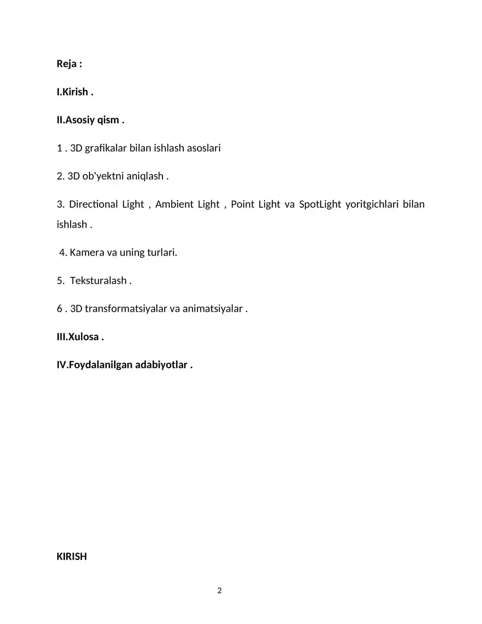 WPFda 3D grafika bilan ishlash 2