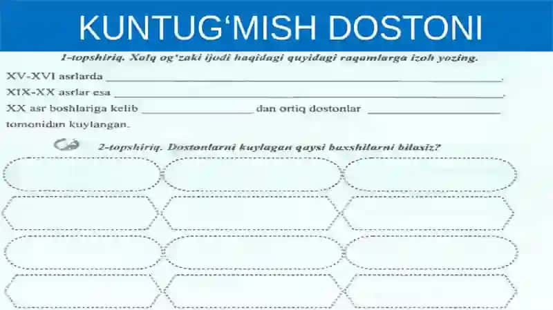 KUNTUG‘MISH DOSTONI 2