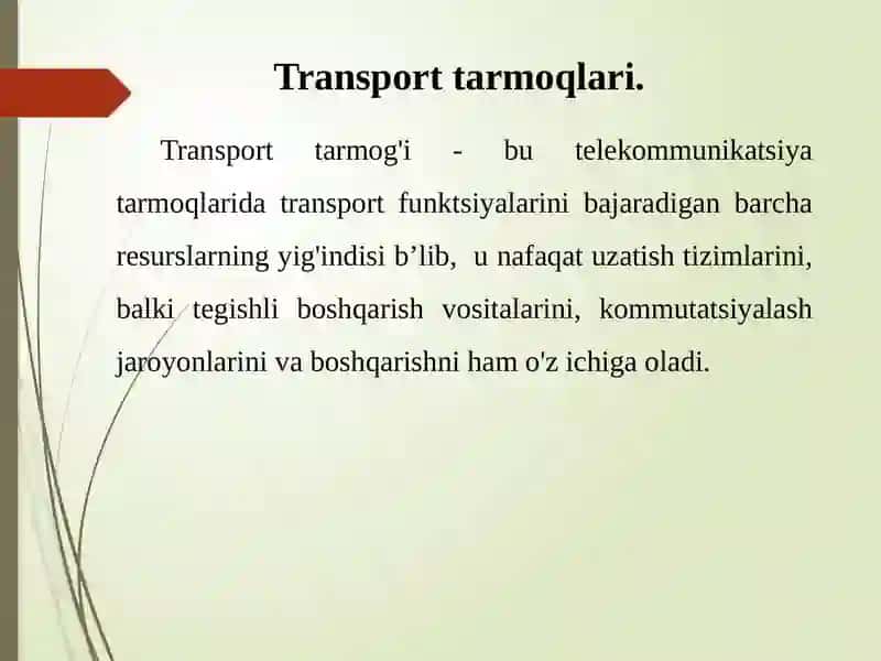 MULTIMEDIALI ALOQA TARMOQLARI 2