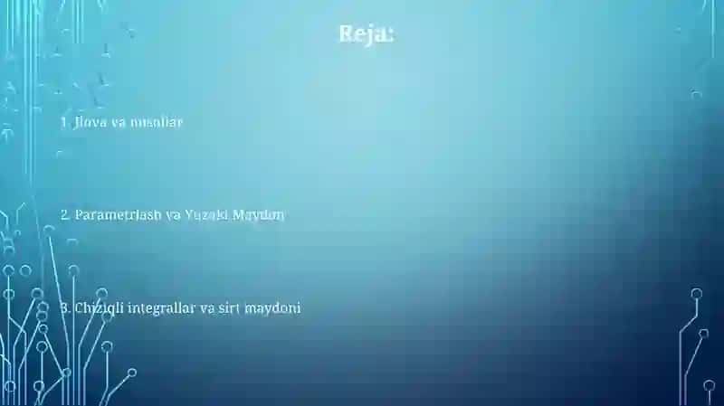 Egri chiziqli integral 2