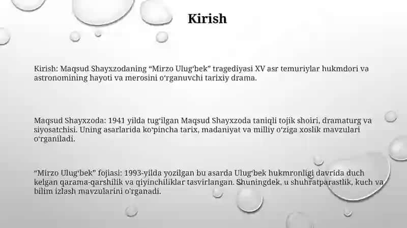 Mirzo Ulug'Bek Tragediyasi 2