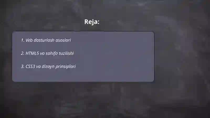 Veb dasturchi 2