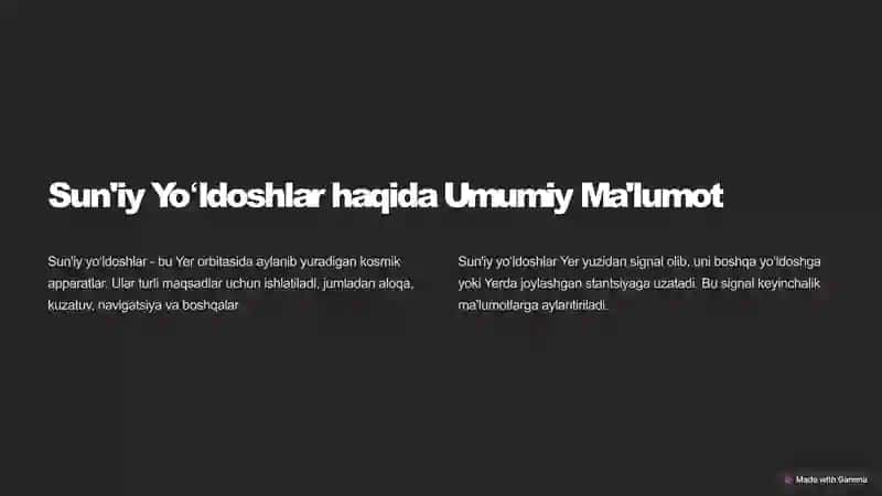 Sun'iy yoʻldosh aloqa tizimlari 2