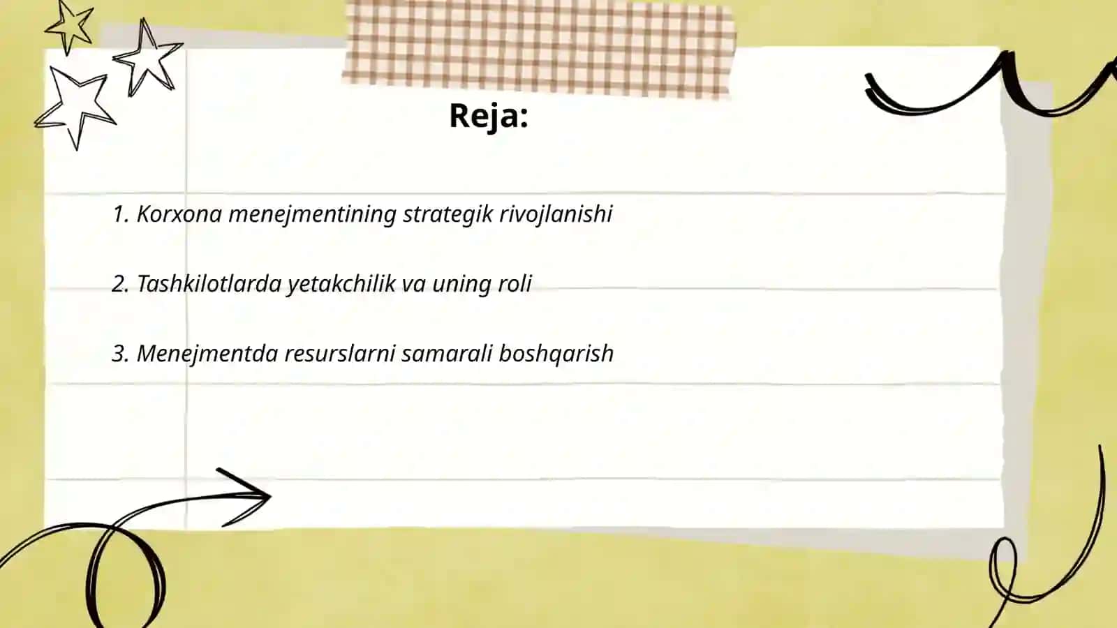 Korxona va tashkilotlarda menejment faoliyatini rivojlantirish 2