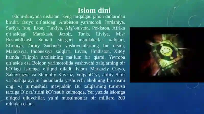 Islom dini tarixi va mohiyat 2