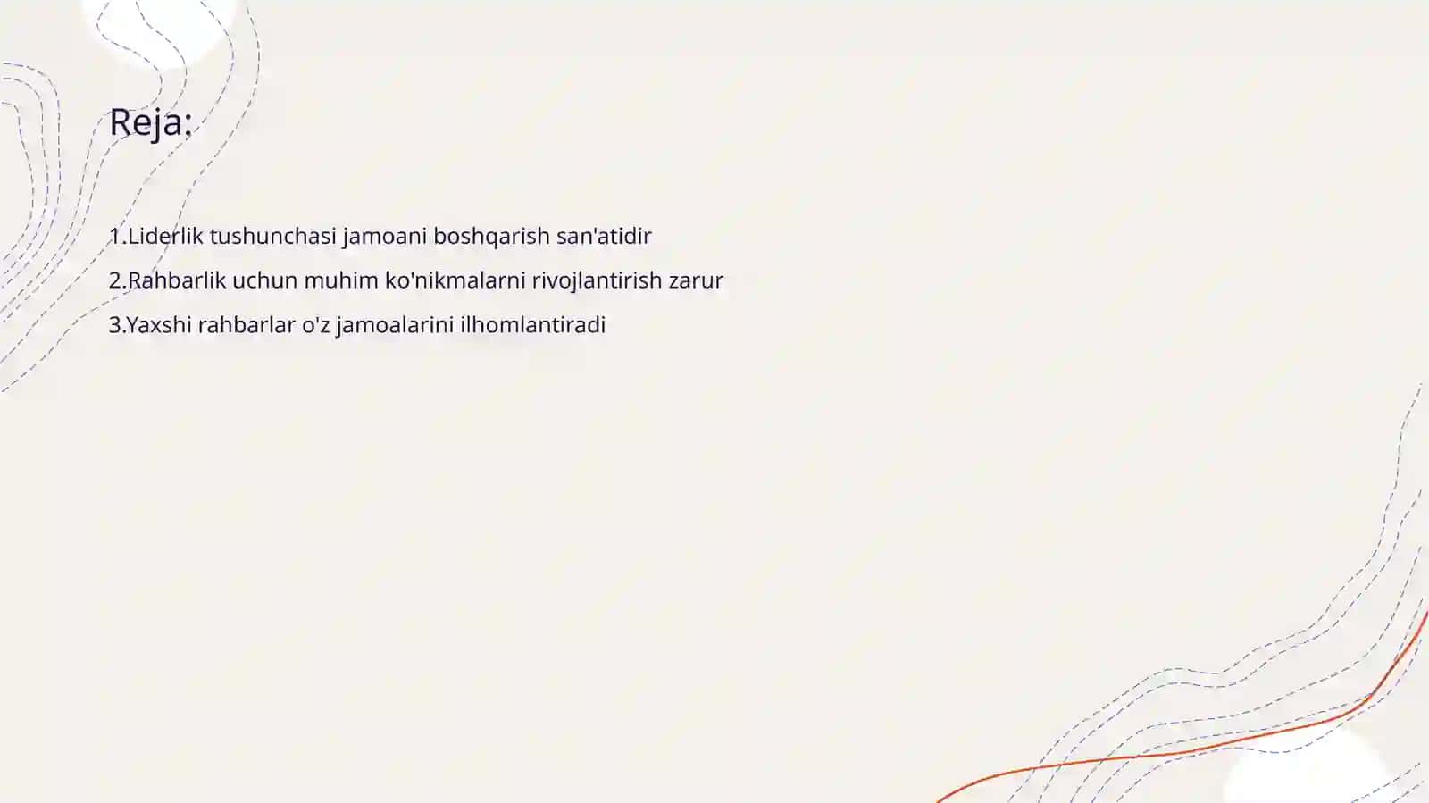 Liderlik va rahbarlik. 2